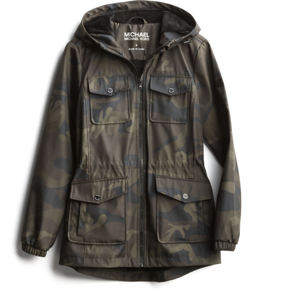 Michael Kors Joyce Printed Cargo Jacket